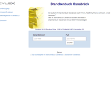 Tablet Screenshot of cylex-branchenbuch-osnabrueck.de